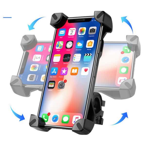 Bike Phone Holder for iPhone Android GPS Other Devices Between 3.5 to 7.0 inches Universal Adjustable Phone Holder with Anti Shake & Stable Cradle Clamp ANDY Bike Phone Mount 360°Rotation 