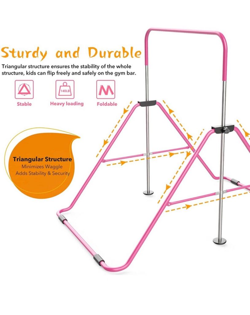 Home Gym Gymnastics Training Bar Adjustable Height Horizontal Bar