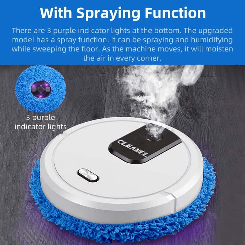 smart vacuum cleaner spraying function